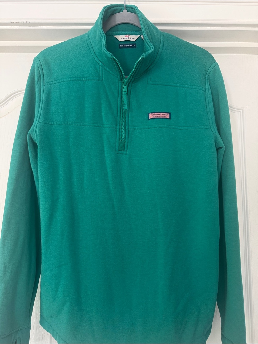 Vineyard Vines Women’s Shep Shirt Green Quarter-Zip Pullover